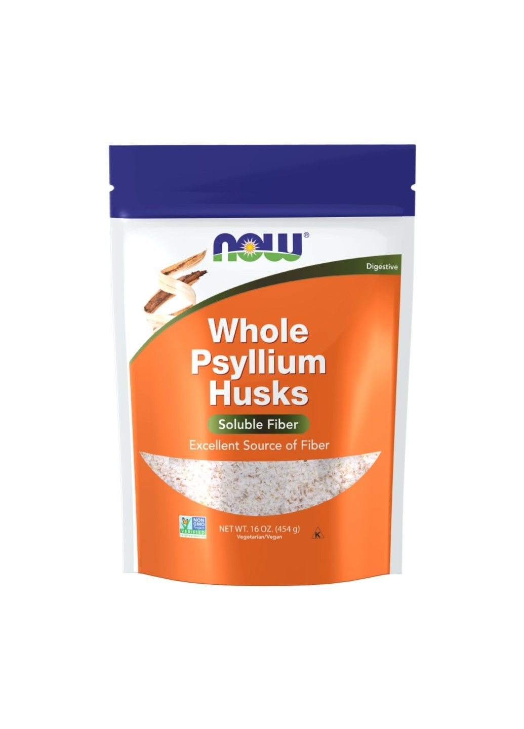 Цельная Шелуха Подорожника Psyllium Husks Whole - 4540 г Now Foods (294206092)