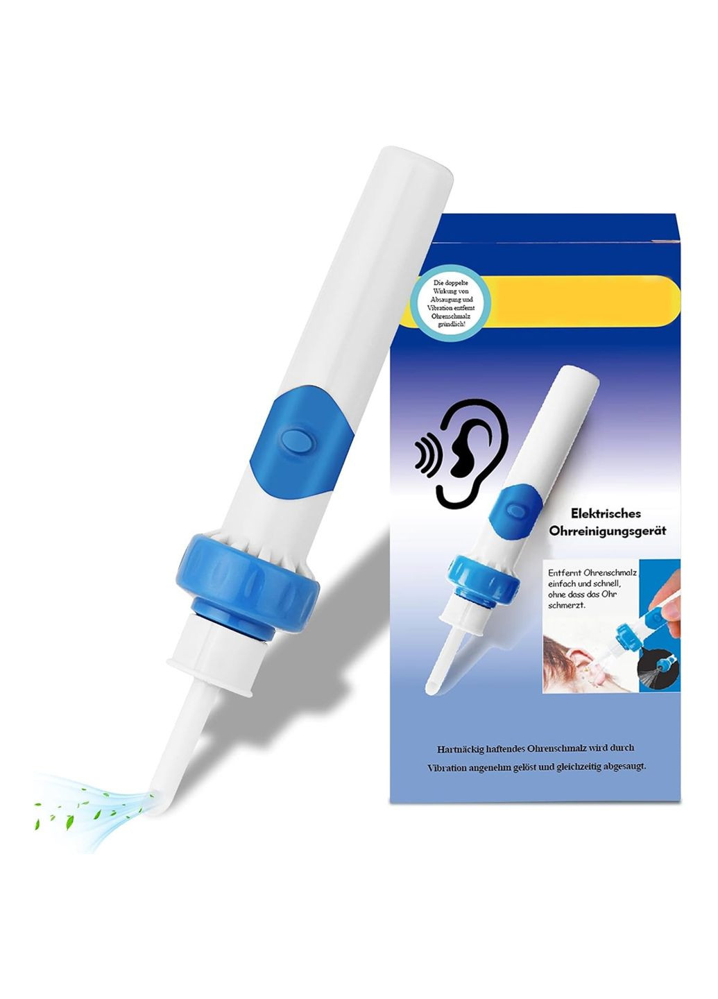 Електричний універсальний прилад для чищення вух комбінований Aldi (344587146)