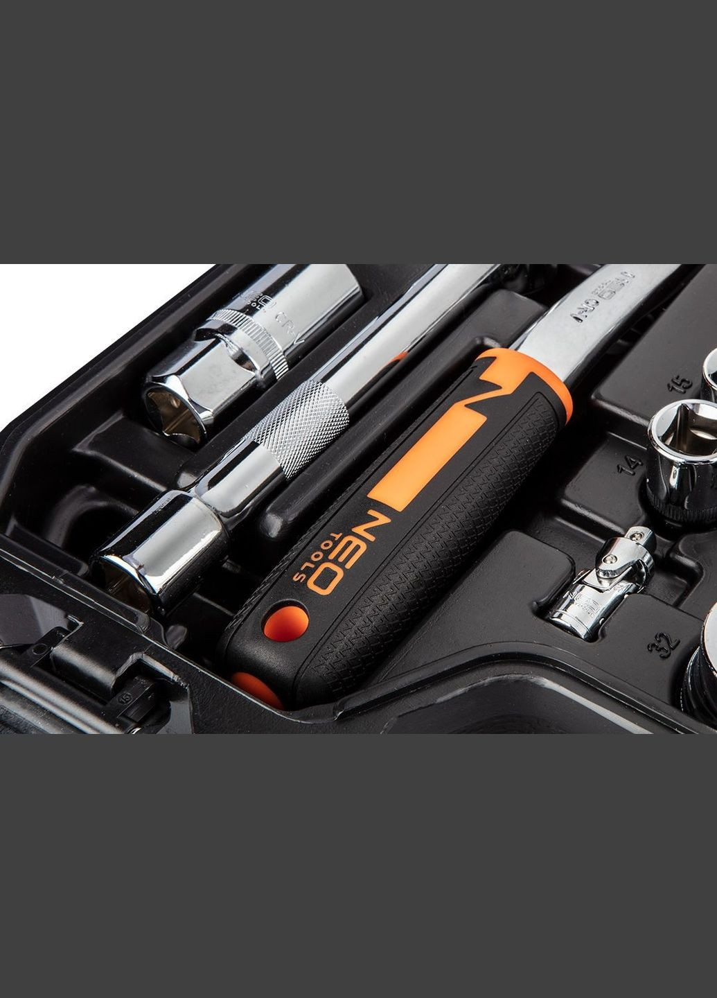 Набор инструментов, 82шт, 1/2", 1/4", CrV, eco кейс Neo Tools (315349682)