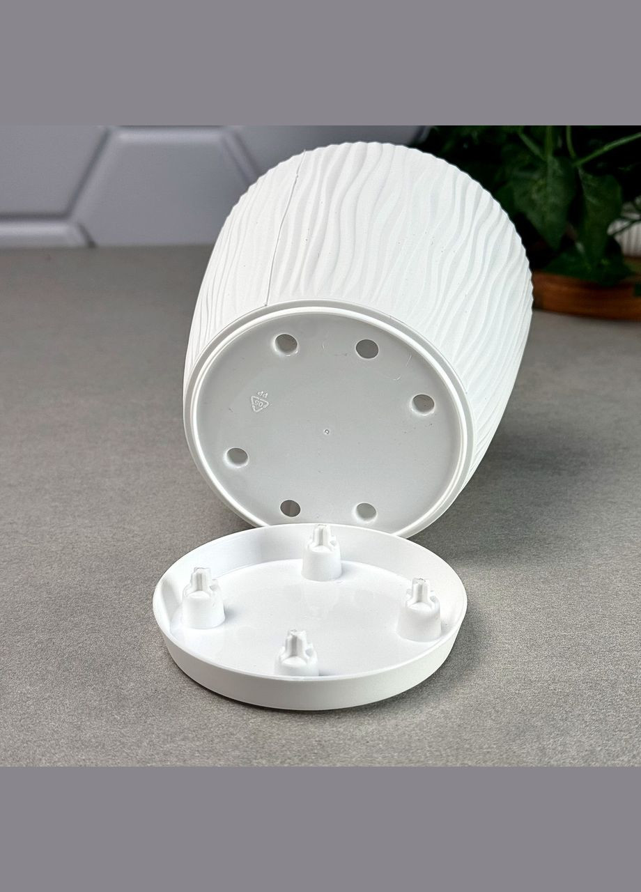 Пластиковый горшок SANDY DSY-290 11,3 л с подставкой Prosperplast (365815157)