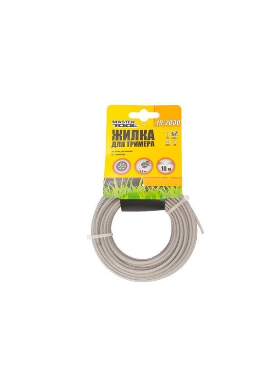 Волосінь для тримера GM зі сталевим сердечником 3,00 мм*10 м, "коло" (19-2030) Mastertool (317196051)