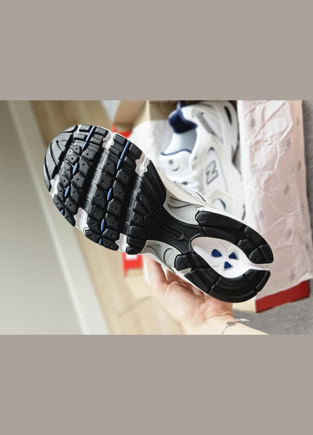 Кроссовки женские и мужские New Balance 530 white silver \ Нью Беланс 530 белые серебряные No Brand белые демисезоны (302241510)