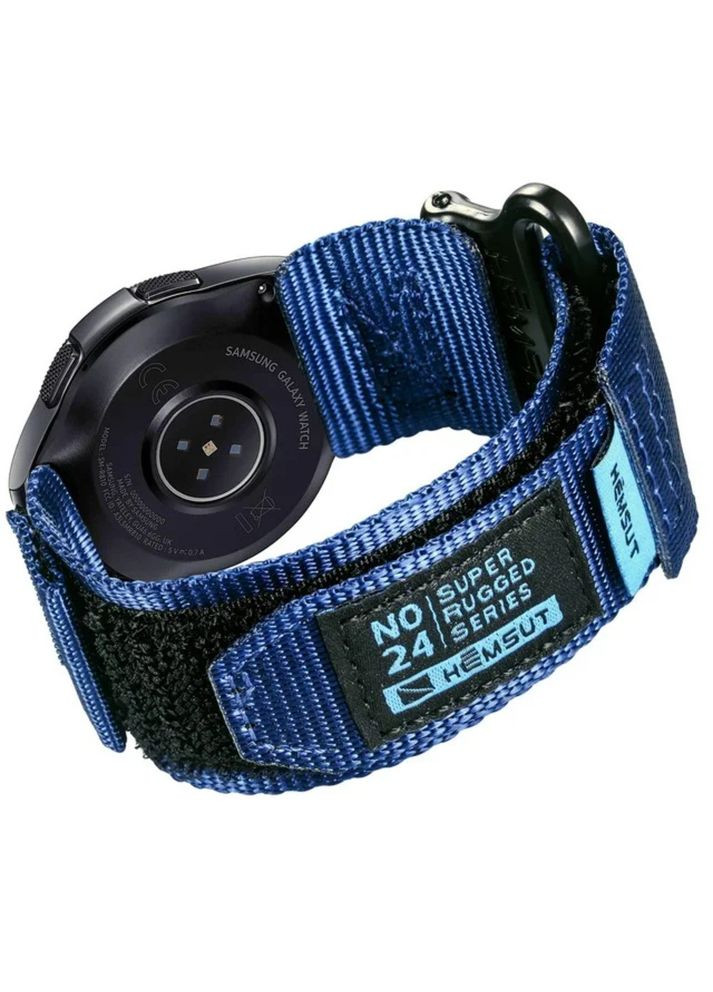 Ремешок для часов HGA121 Super Strong Nylon Blue 20 mm Hemsut (354655592)