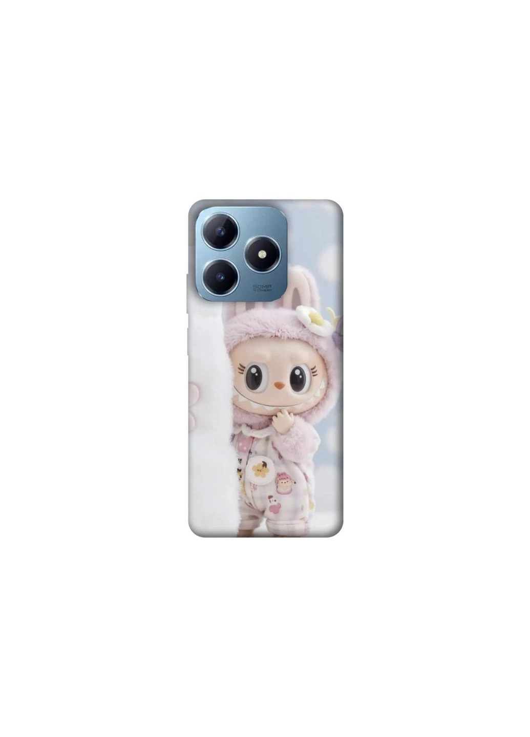 Чехол на Realme C63 Labubu Happy Frontalka (354690301)