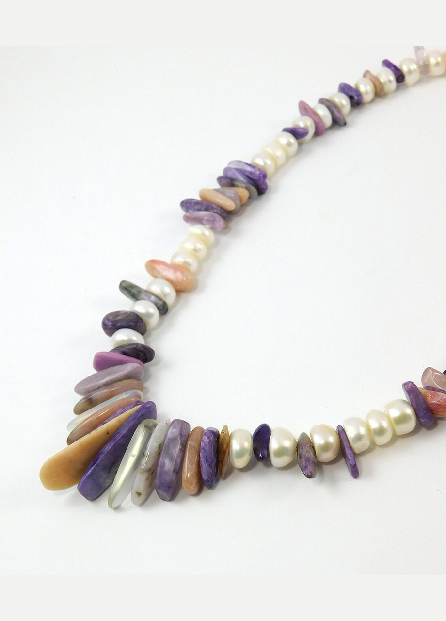 Ожерелье "Фиолетовое сияние" Жемчуг, Чароит Fursa fashion (322898028)