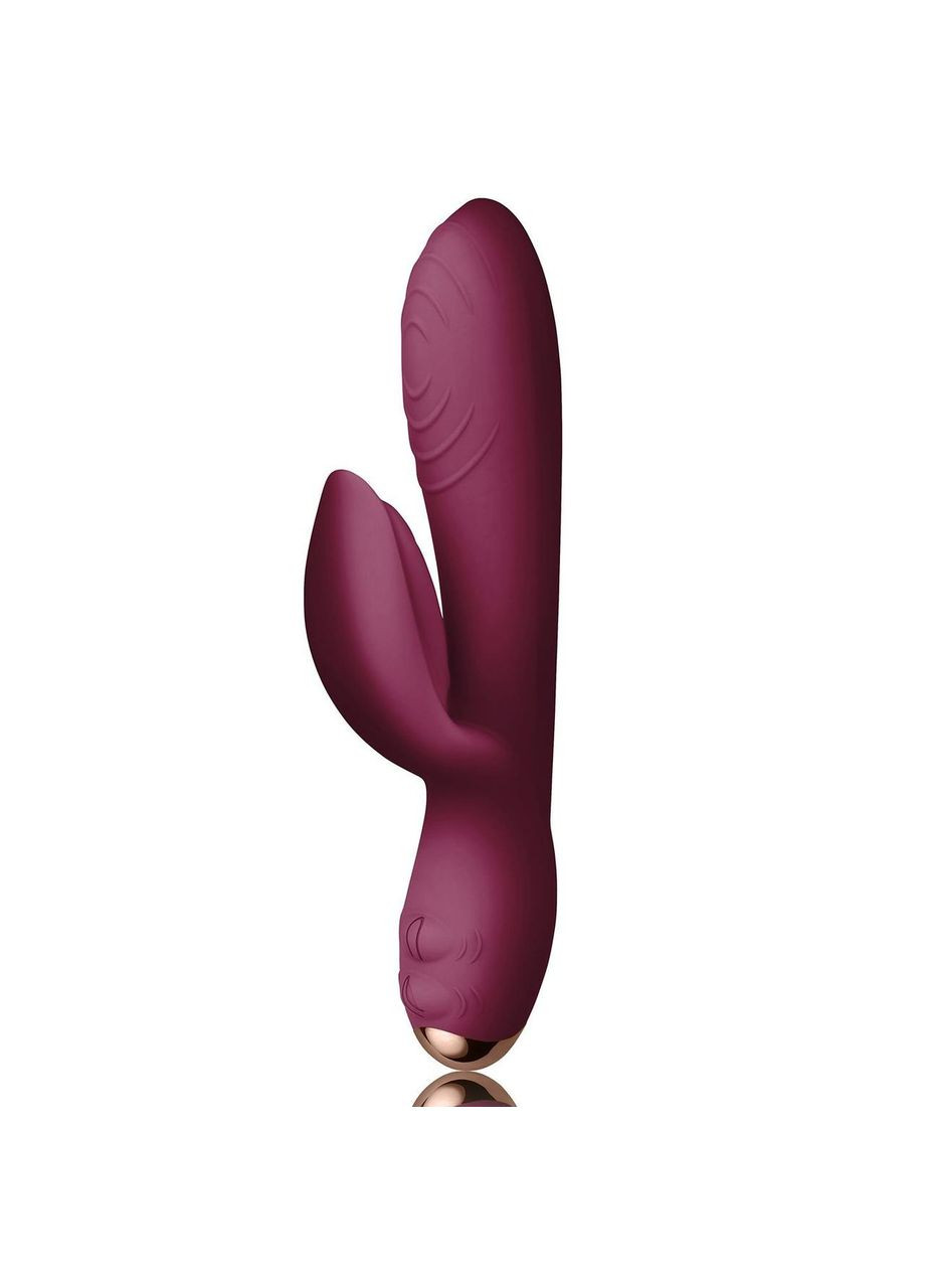 Вібратор-кролик Rocks-Off Every Girl Burgundy, два мотори, різноколірне LED-підсвічування, потужний No Brand (303888069)