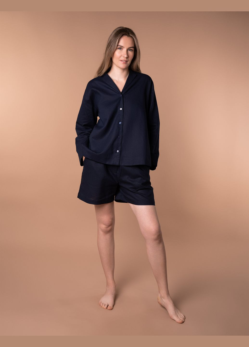 Сорочка HOM2424004 темно-синій Brabrabra Подих лісу (328004416)