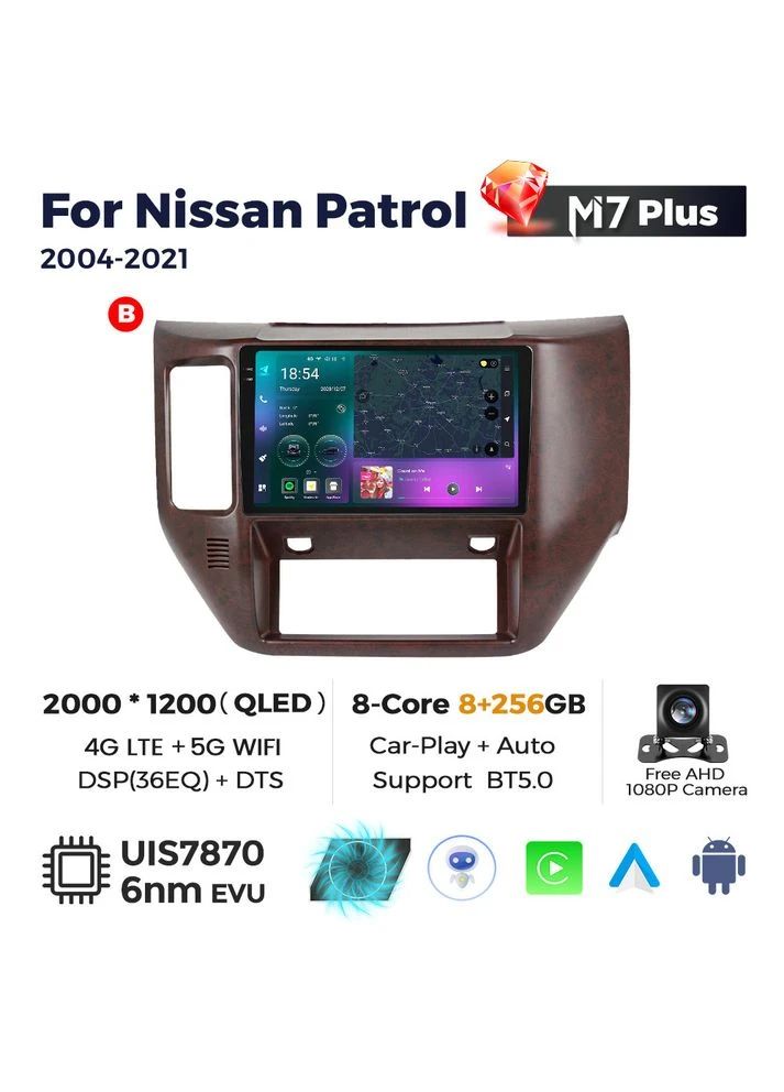 Штатная магнитола M7 Plus Nissan 5 (2004-2021) M7 Plus 8Gb+256Gb CarPlay QleD Mekede Patrol (360960628)