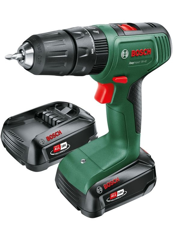 Шуруповерт-дрель аккумуляторная EasyImpact 18V-40 (0.603.9D8.102) Bosch (360409305)