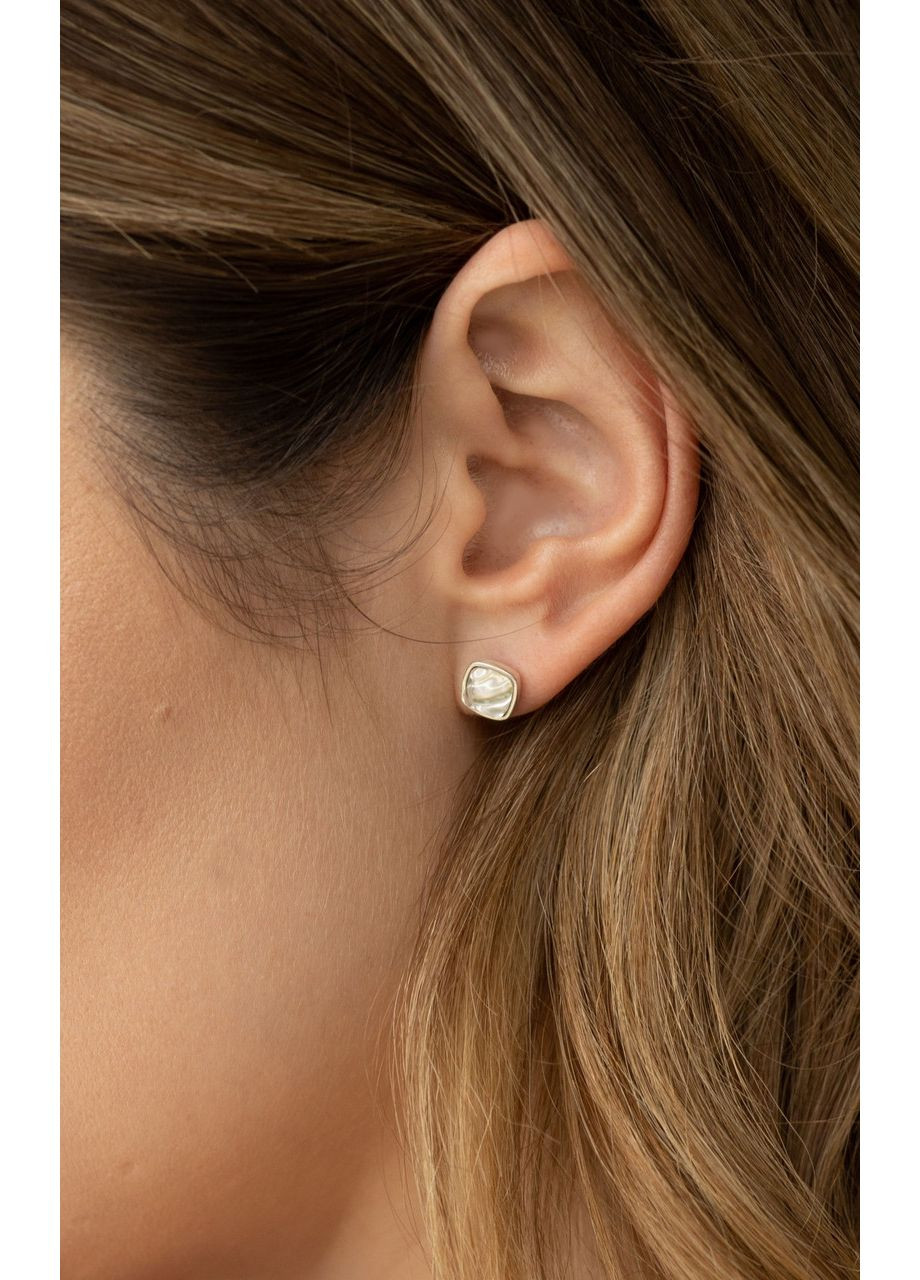 Пусеты серебряные Отражение Crystal 925 Skifska Etnika (364203274)