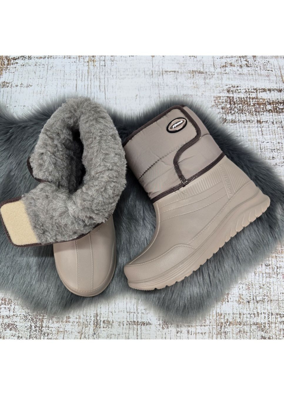 Зимние сапоги женские зимние на пенковой галоше темно-фиолетовые Gipanis