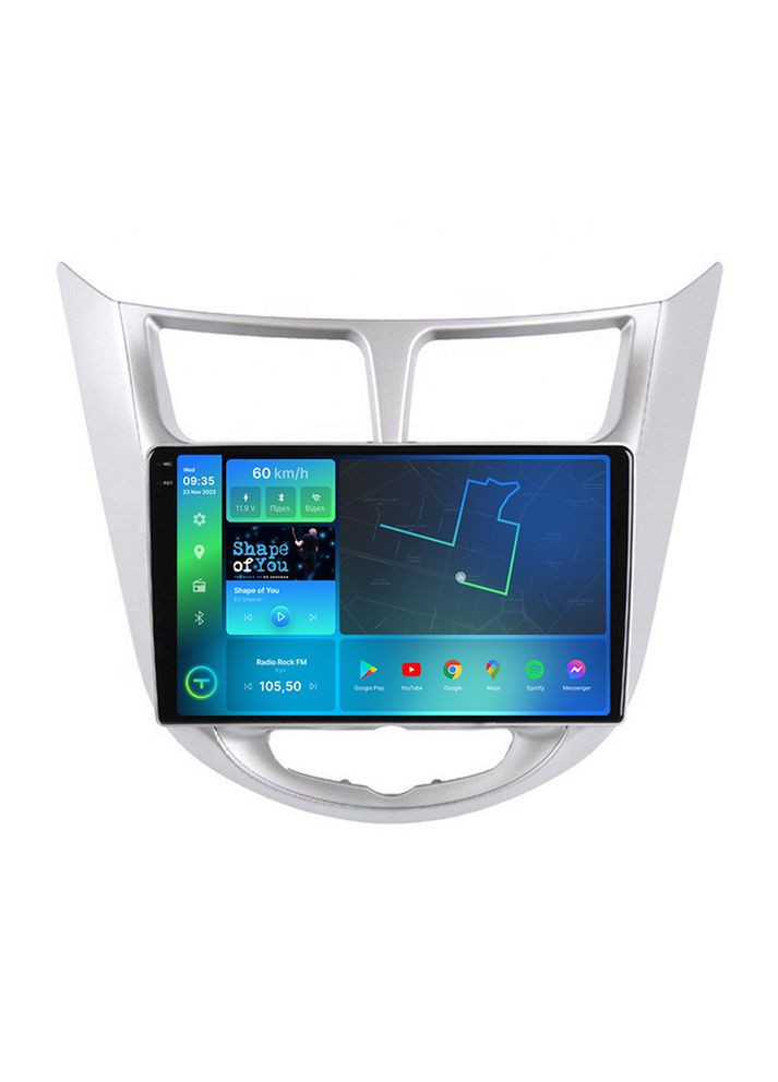 Штатна магнітола 2K Hyundai Accent 2011-2017 F98256 4G Carplay DSP Torssen (307087113)