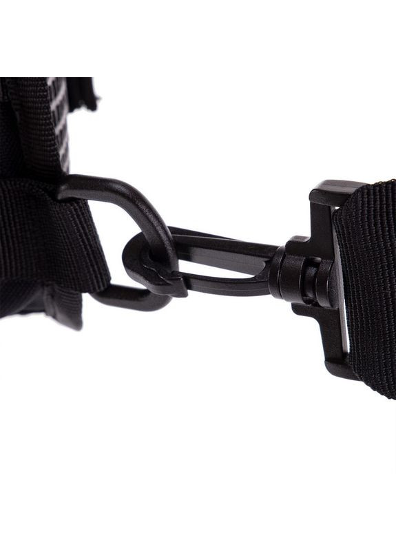 Сумка-слінг тактична з однією лямкою TY-098 (нейлон, оксфорд 900D, р-р 25х23х10см, 6л, чорний) SILVER KNIGHT (361436380)