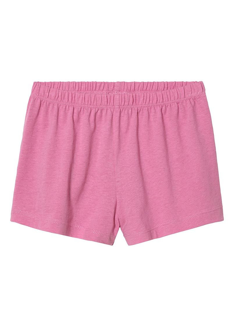 Розовый летний костюм(футболка+шорты) с шортами Lupilu