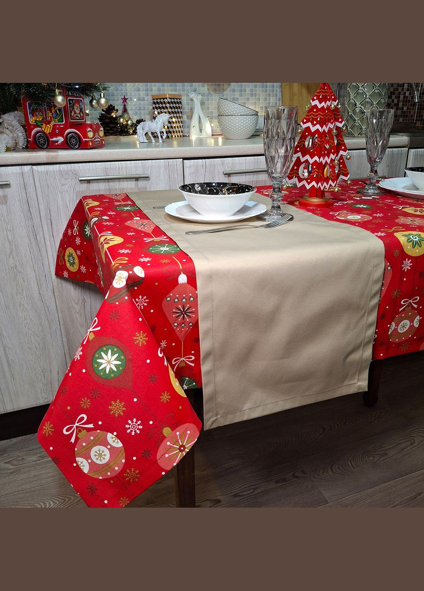 Ранер Loisa водостійкий 30х100 см бежевий (2800004658430) SoundSleep (314459653)