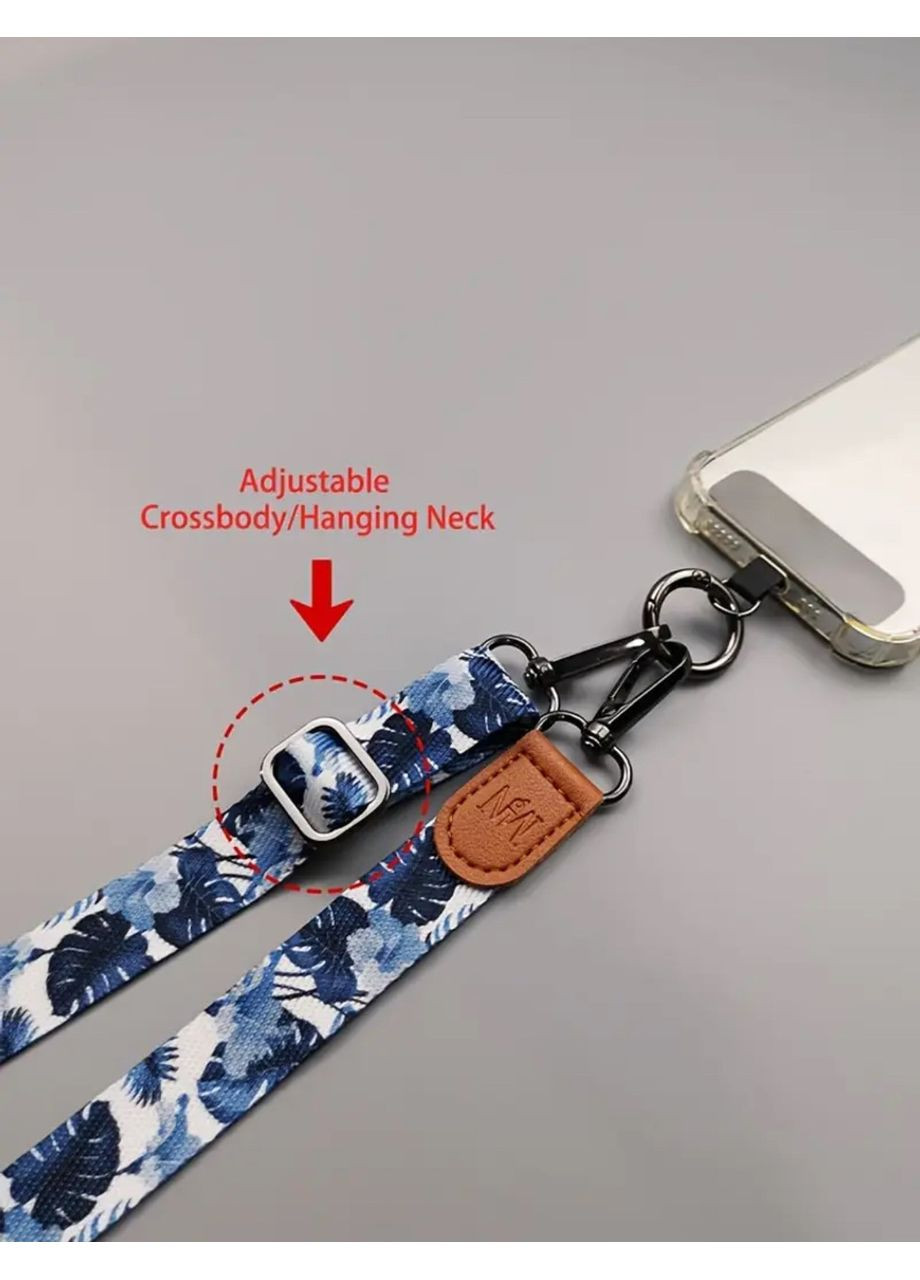 Универсальный регулируемый до 120 см текстильный ремешок-шнурок для телефона на шею или через плечо No Brand (328958183)