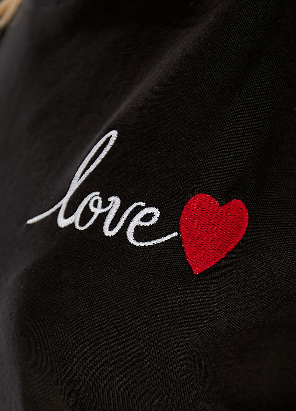 Футболка женская оверсайз с вышивкой Love No Brand - (329651553)