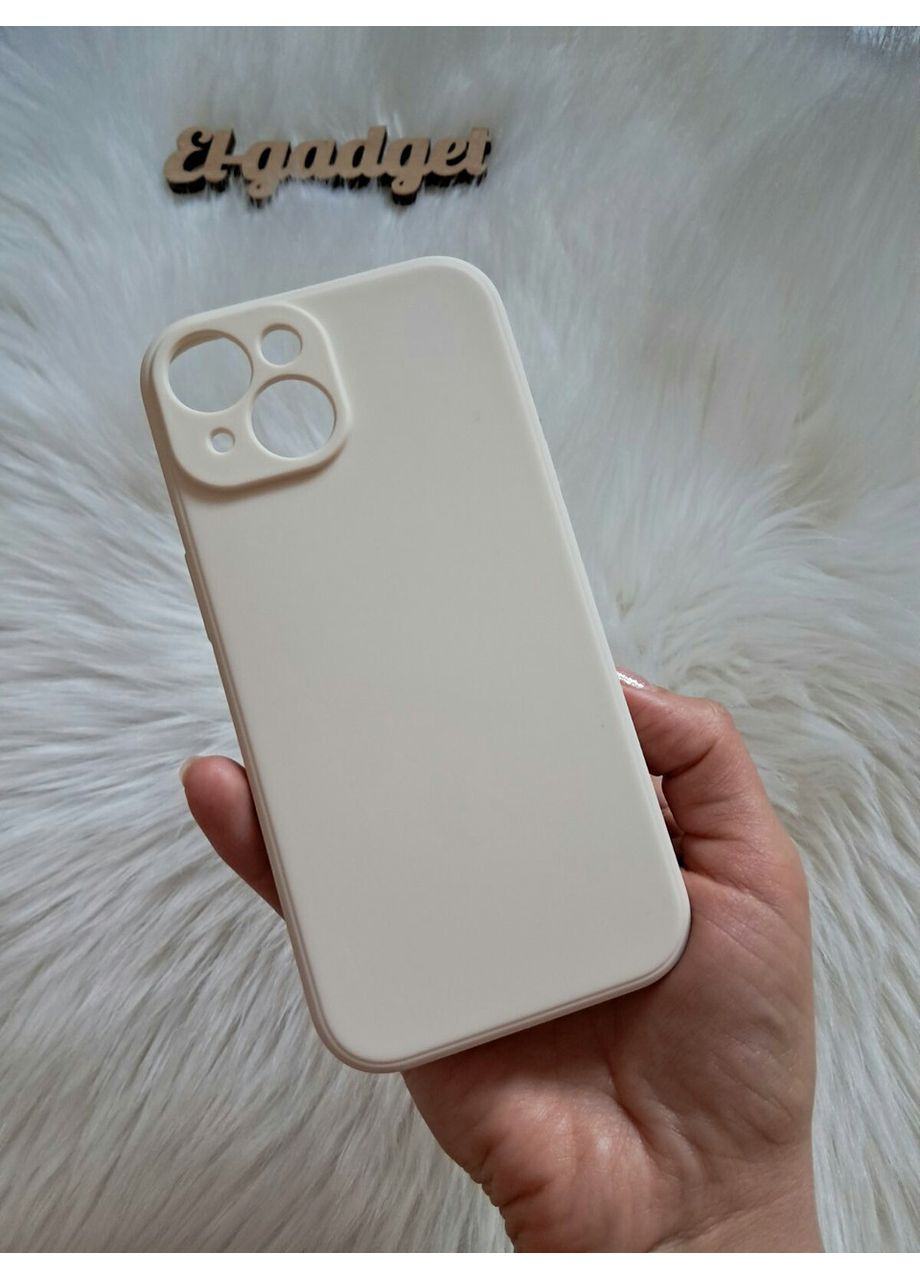 Чохол на 15 Бежевий силіконовий Silicone Case full No Brand (360896722)