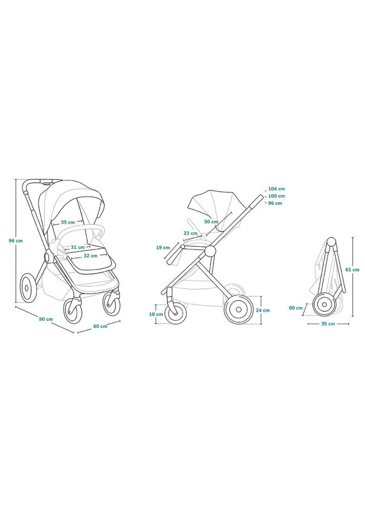 Коляска універсальна 3 в 1 MIKA GREY GRAPHITE Lionelo (370033823)