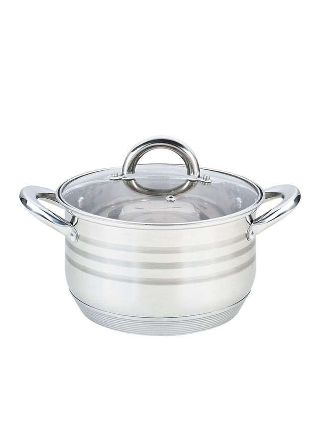 Кастрюля с крышкой 3,9 л Серебристый MR-3513-20 Maestro (328438184)