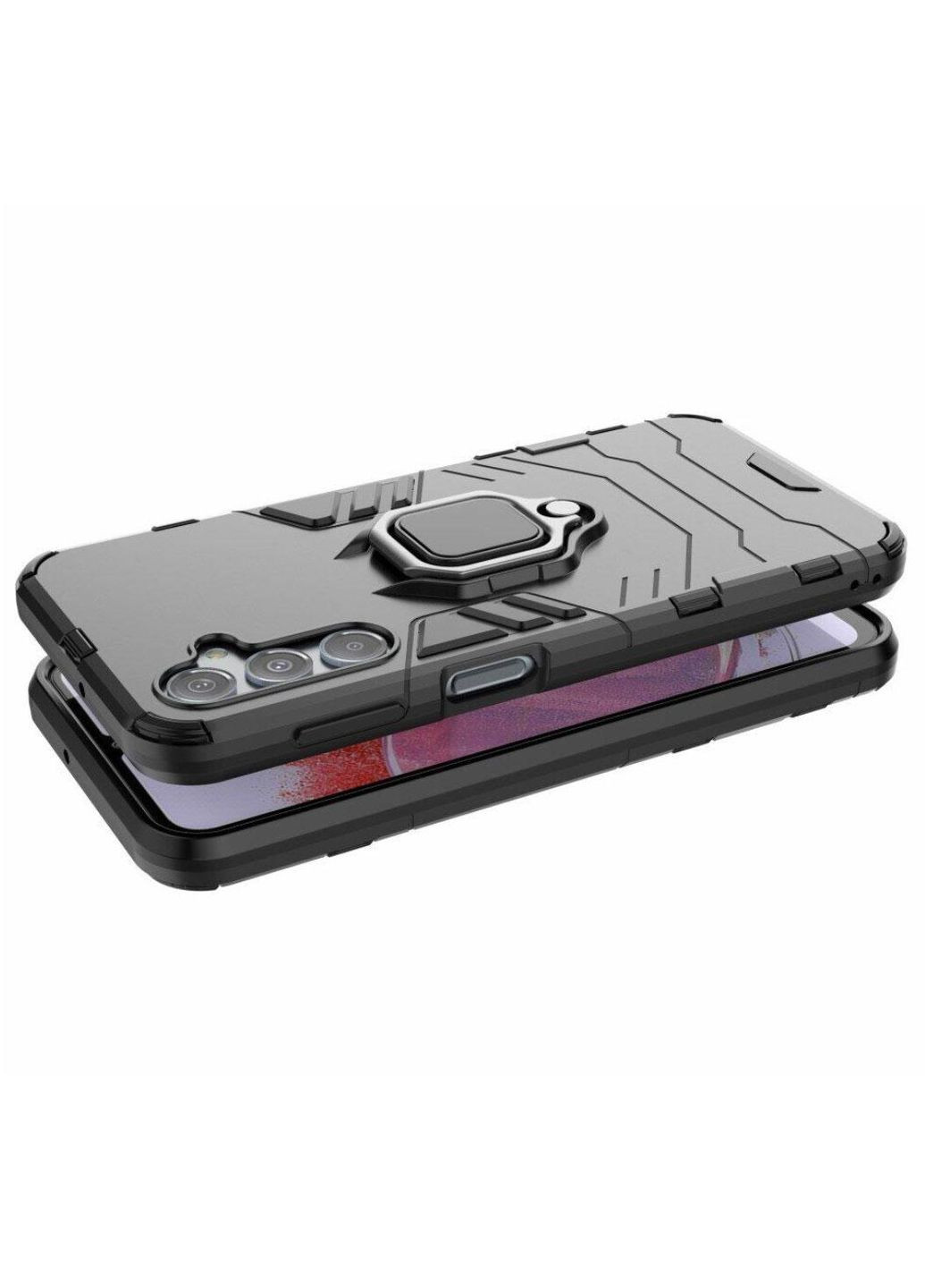 Чехол бампер Ring Armor для телефона Samsung Galaxy A05s (SM-A057) - Black Primolux (332994183)