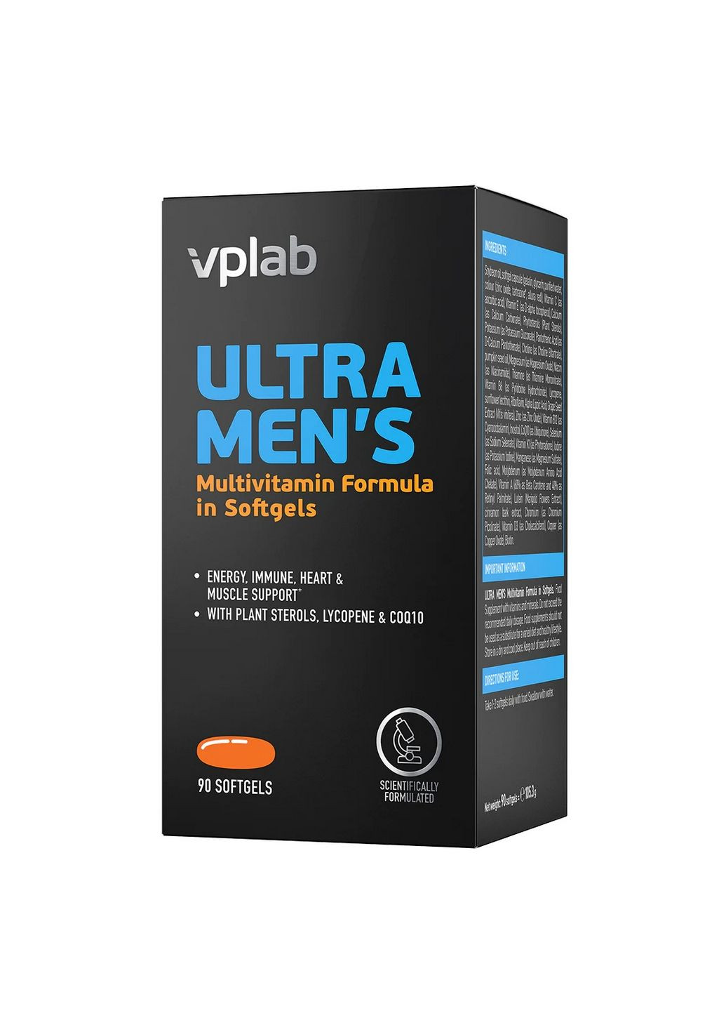 Витамины и минералы Ultra Men's Multivitamin Formula, 90 капсул VPLab Nutrition (293418823)