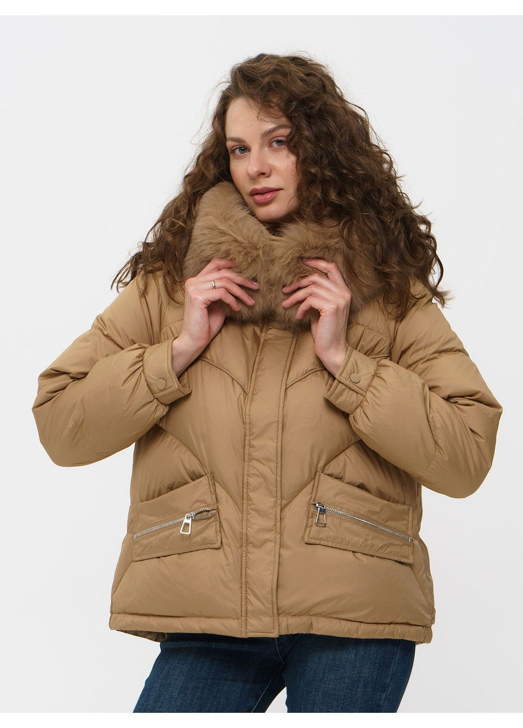 Коричнева зимня куртка 21 - 04279 Vivilona