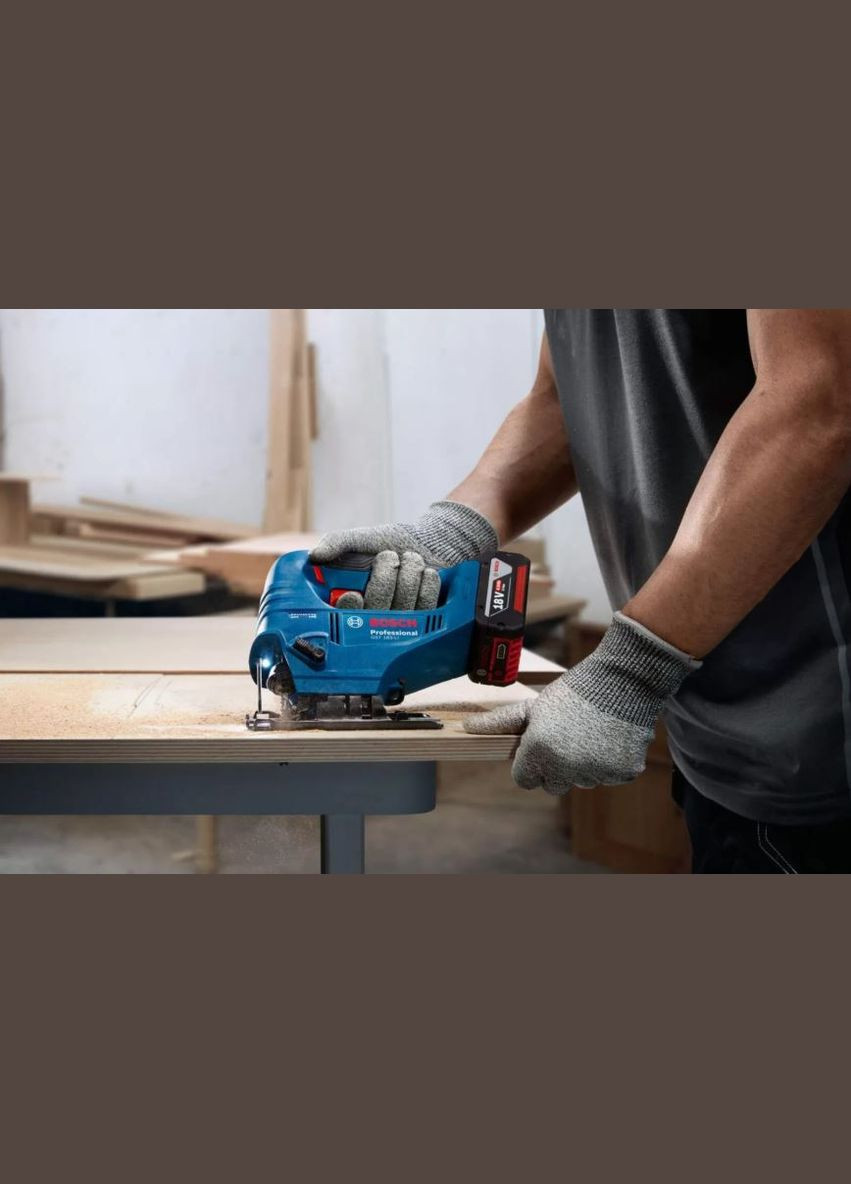 Акумуляторний лобзик GST 183-LI Professional (18 В, 3300 об/хв) електролобзик без АКБ (26142) Bosch (336948214)