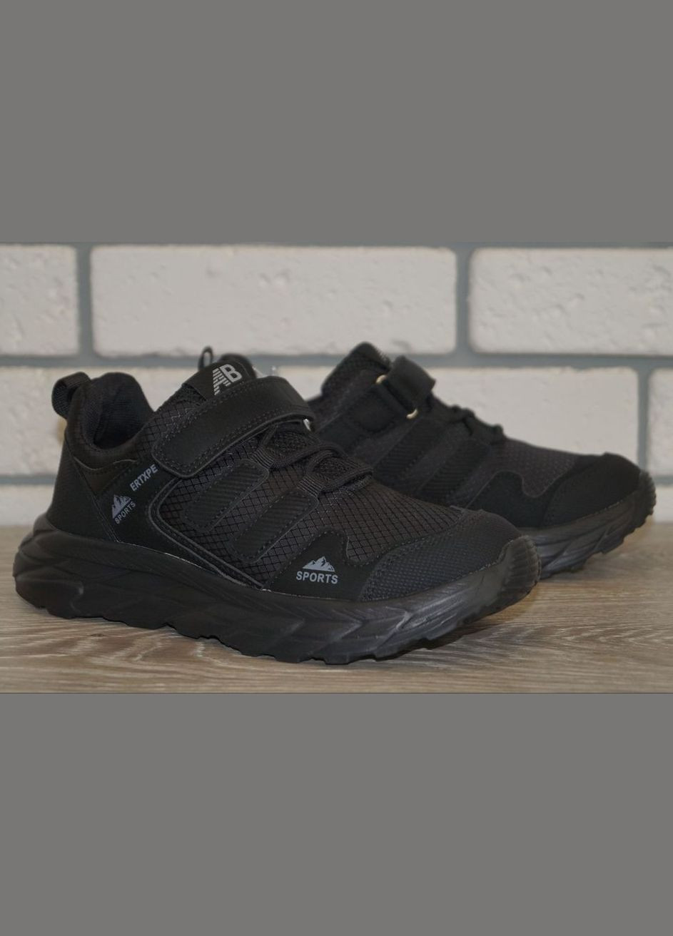 Чорні осінні кросівки дитячі демісезонні чорні Jong Golf