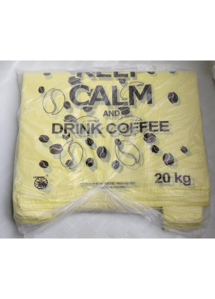 Пакеты майка 30х50 100шт Coffee желтые No Brand (363023402)