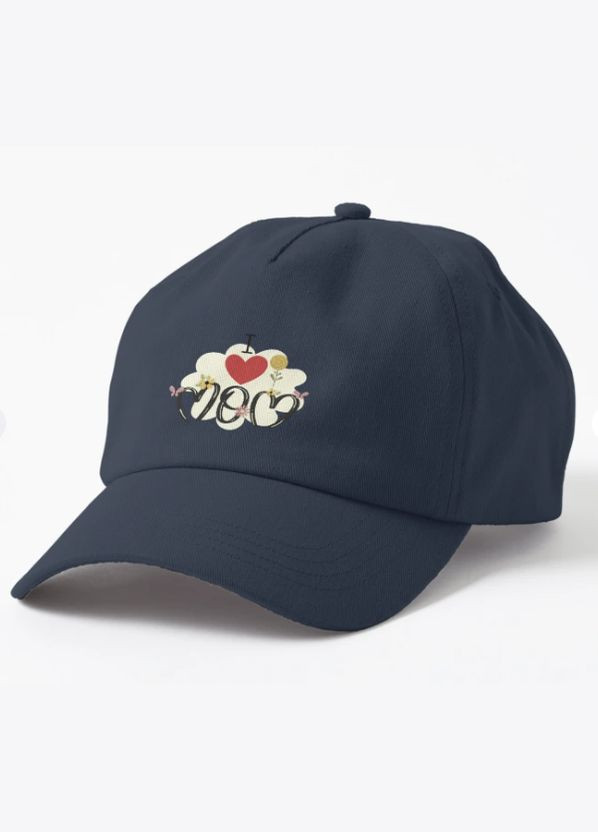 Кепка Унисекс с принтом MOM 2 мама цветы для мамы Malfini (318406079)