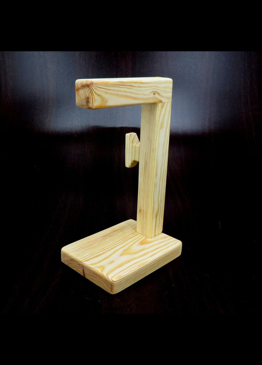 Стойка для наушников из дерева Миллер ваниль (НУП-001702) No Brand (328414925)