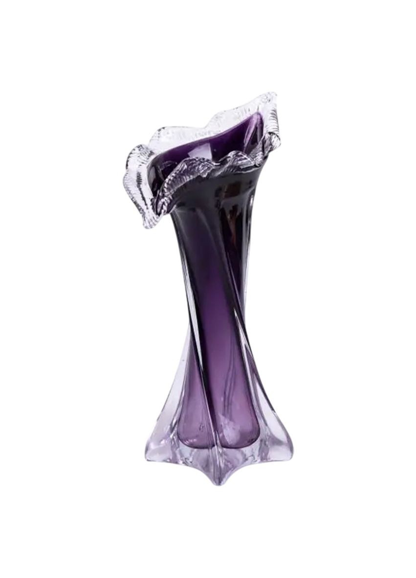 Ваза для квітів 31.5 см декоративна ваза для букета 300 мл Фіолетова HP-9-7 Jooki (360921113)
