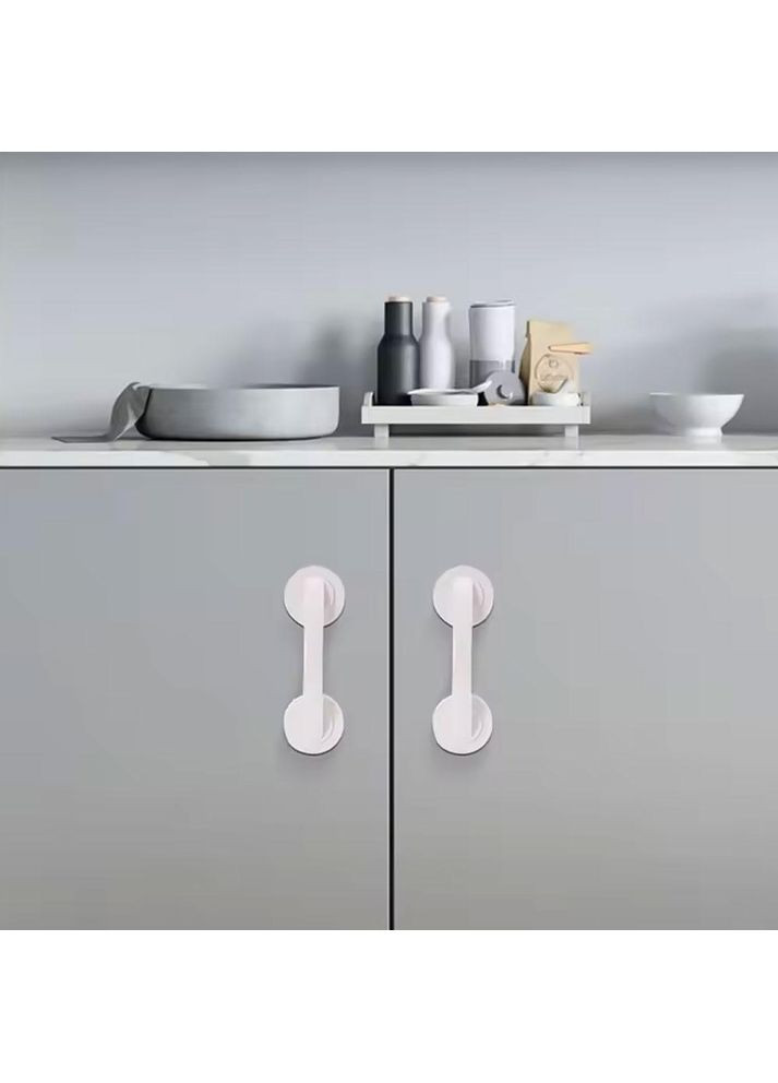 Універсальна ручка для скляних поверхонь з присоскою біла (NR0280_1) No Brand (371772671)