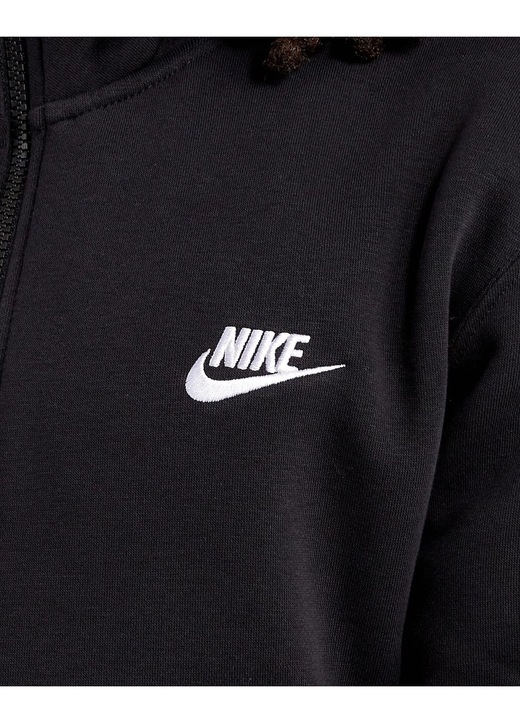 Кофта чоловіча Sportswear Club BB 1/2-Zip DD4732-011 чорна Nike (369370272)