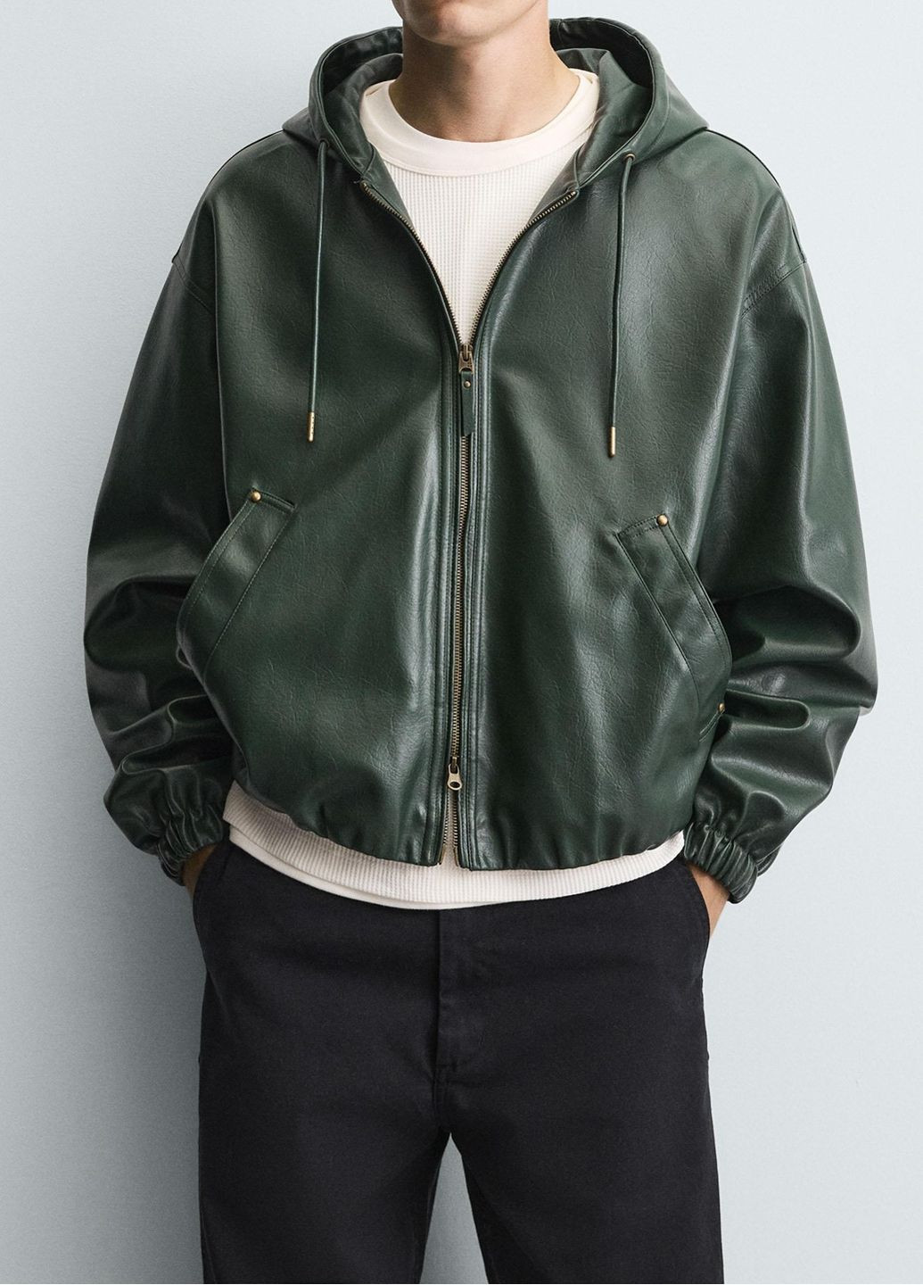 Зеленая демисезонная куртка Zara