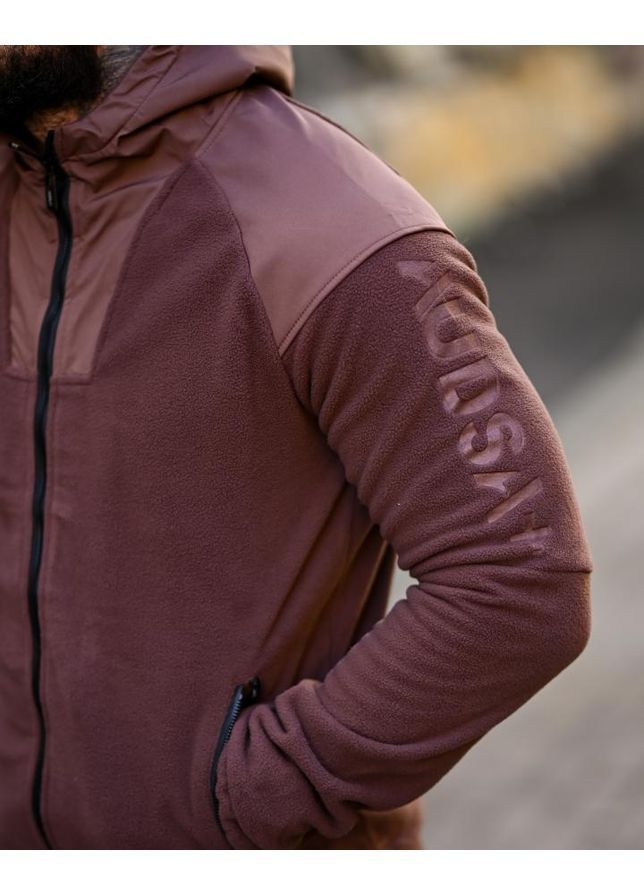 Чоловічий спортивний костюм коричневий осінь/зима No Brand (368848771)