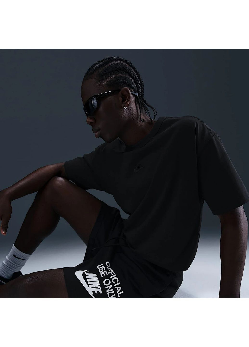 Шорти чоловічі Club Knit Shorts Black Nike (366038986)