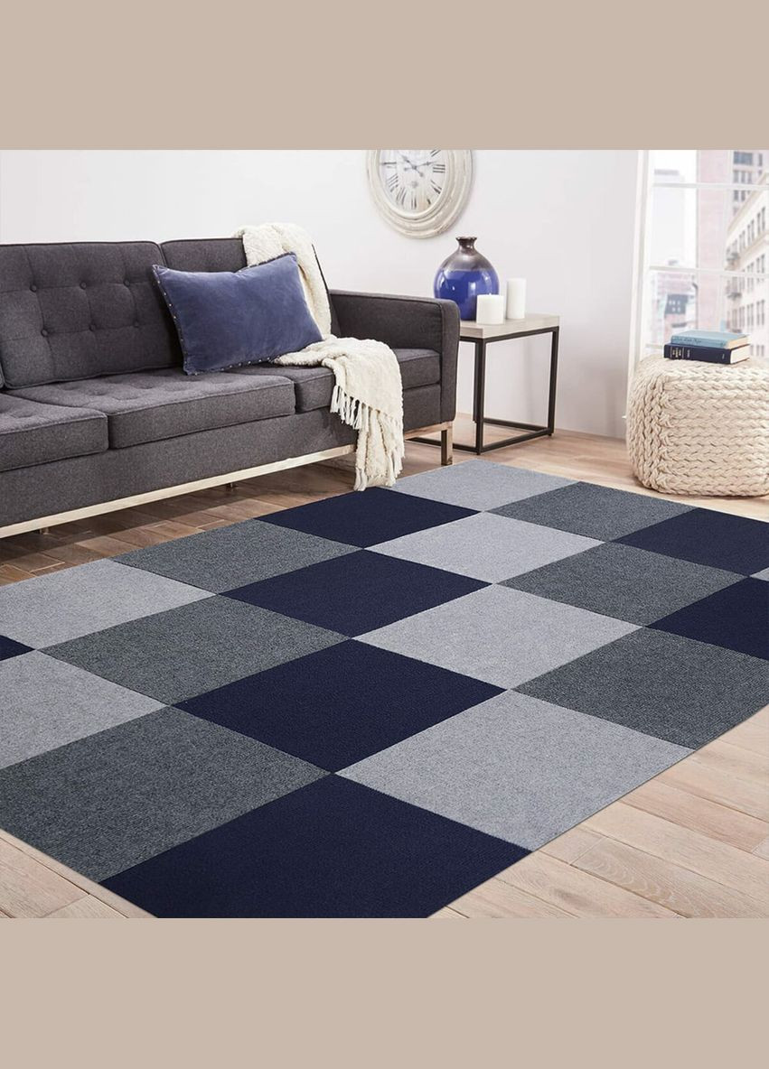 Самоклеящаяся плитка под ковролин синяя 600х600х4,5мм SW-00001369 Sticker Wall (315790757)