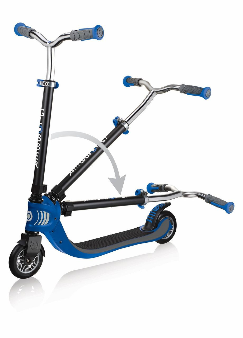 Самокат Flow Foldable 125 черно-синий до 100кг () Globber 473-100 (312515792)
