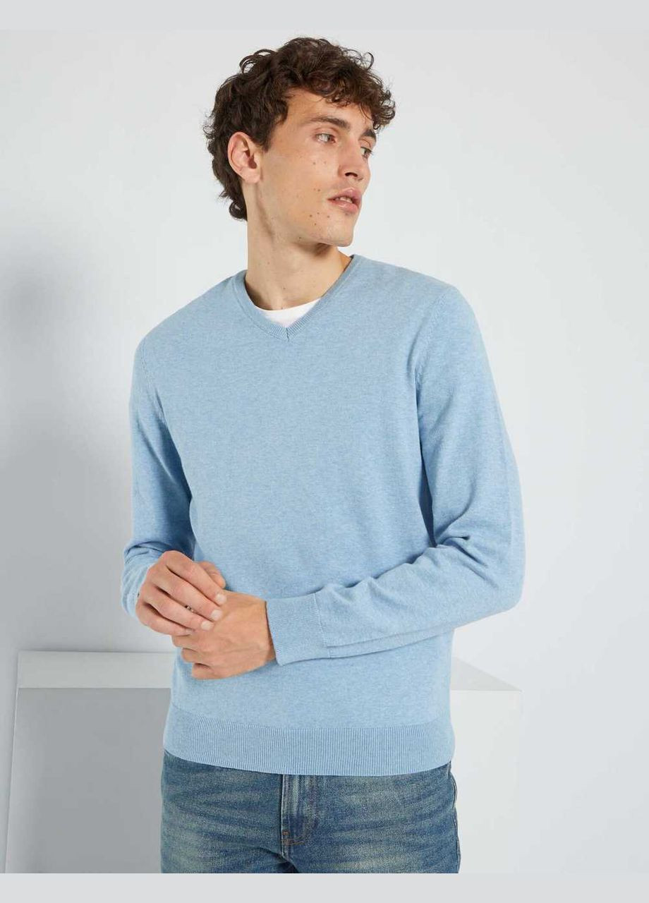 Голубой пуловер демисезон,голубой, Kiabi