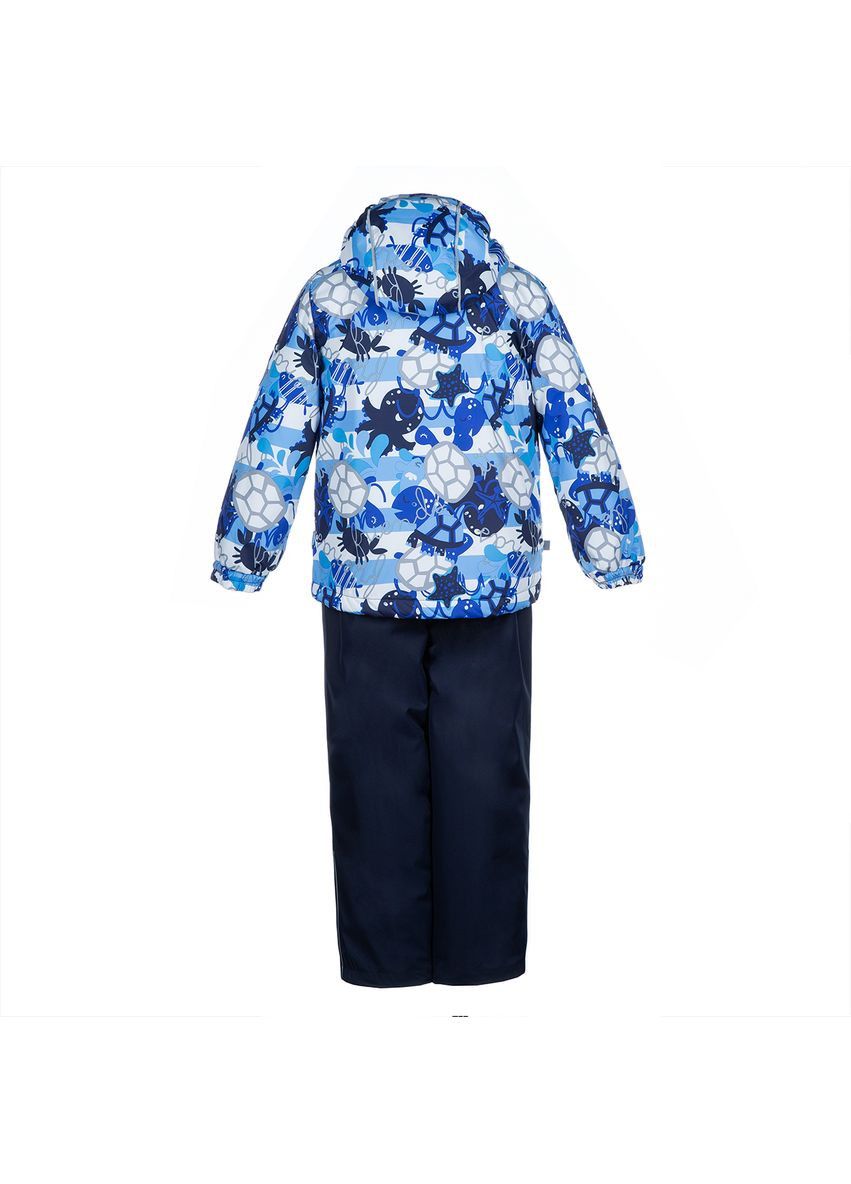 Темно-синя комплект yoko navy pattern/navy, поліестер, р.116, темно-синій () Huppa 41190014-93186-116