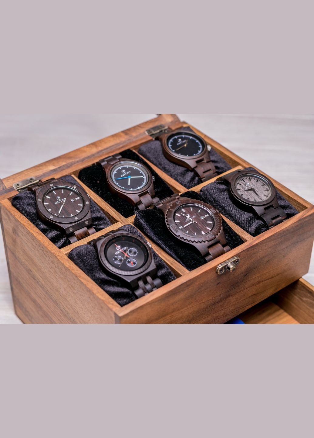 Коробочка для наручних годинників з персональним гравіюванням EcoWalnut (295266043)