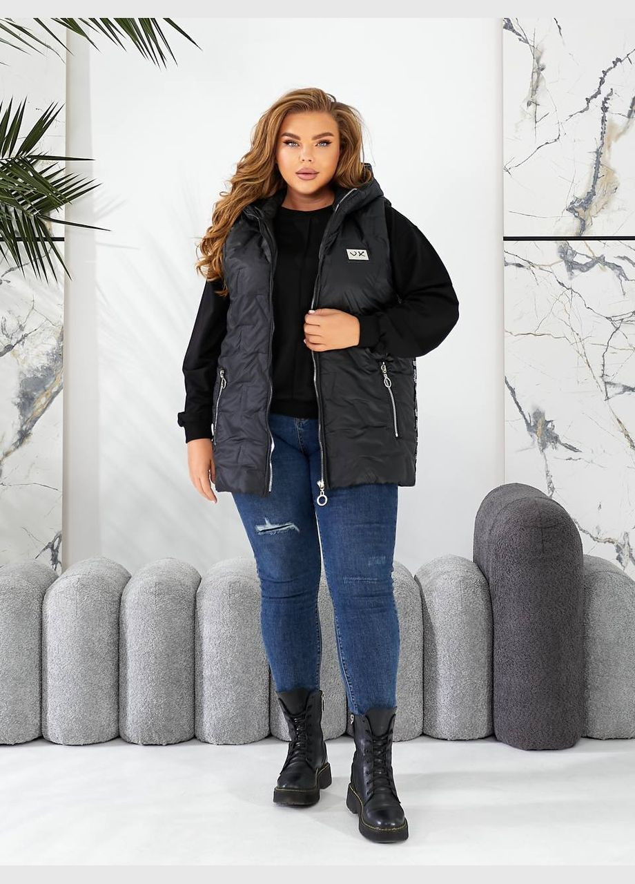 Жіночий жилет колір з капюшоном New Trend (304988617)