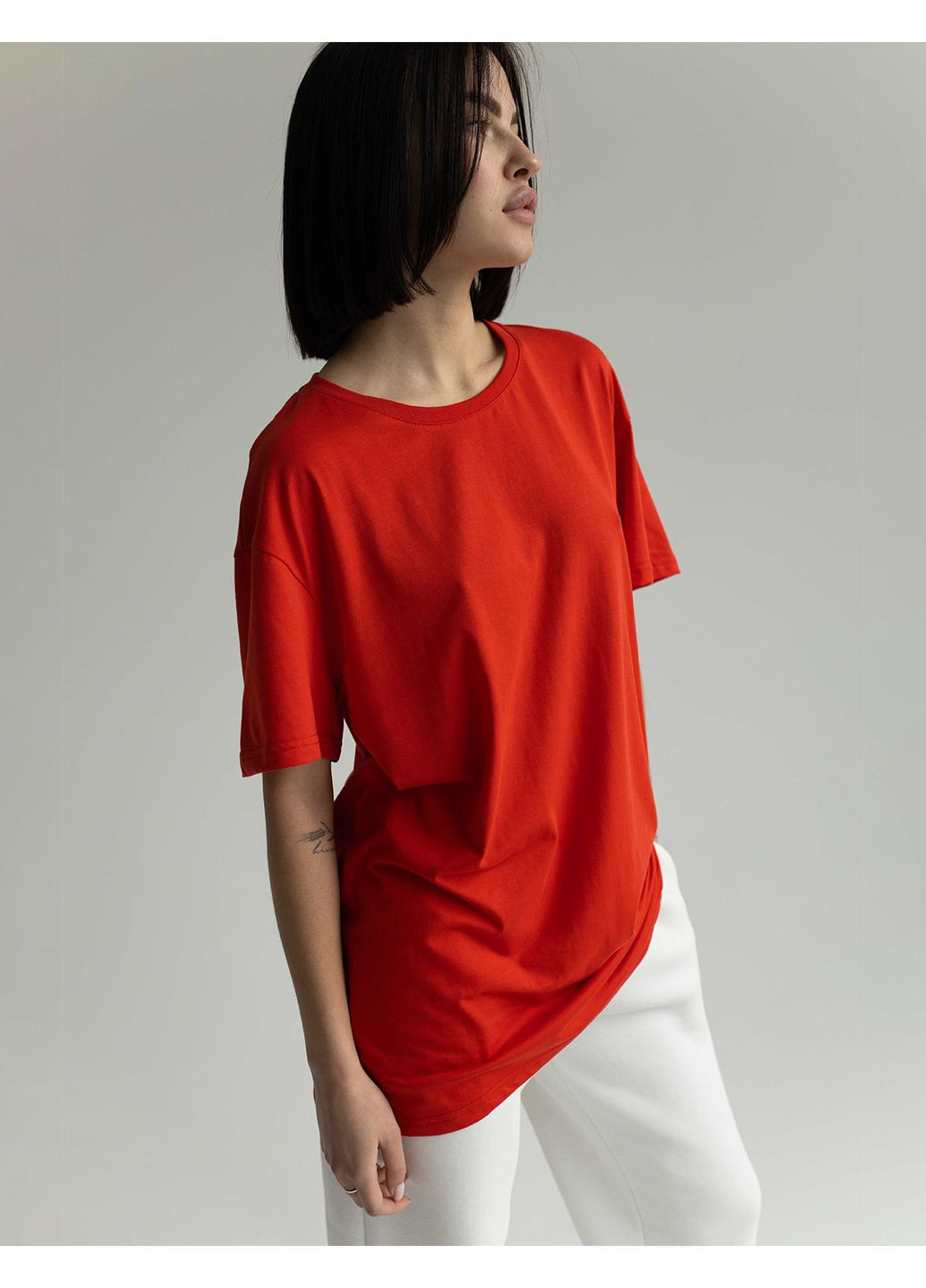 Красная унисекс футболка коттон (0011600sml3xl) Casual Trend №116