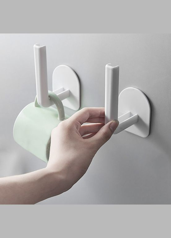 Універсальний тримач рушників і серветок для кухні та туалету самоклеючий Local House білий (AH0007) No Brand (316087276)