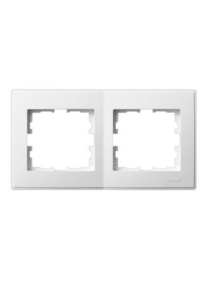 LESYA Рамка 2-а горизонтальна білий Lezard (361150029)