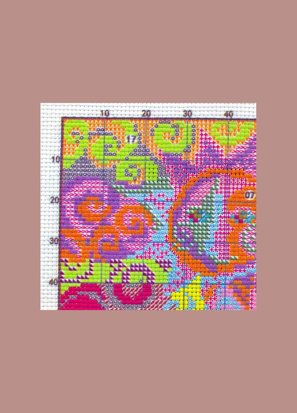 Набор для вышивания по нанесённой на канву схеме "Cats under the sun (2)" . AIDA 14CT printed, 19*28 см Joy Sunday (313614226)