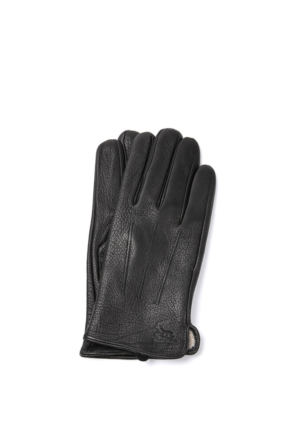 Рукавички чоловічі шкіра чорні ГРЕГ 951-372 LuckyLOOK 951-372M (366893231)