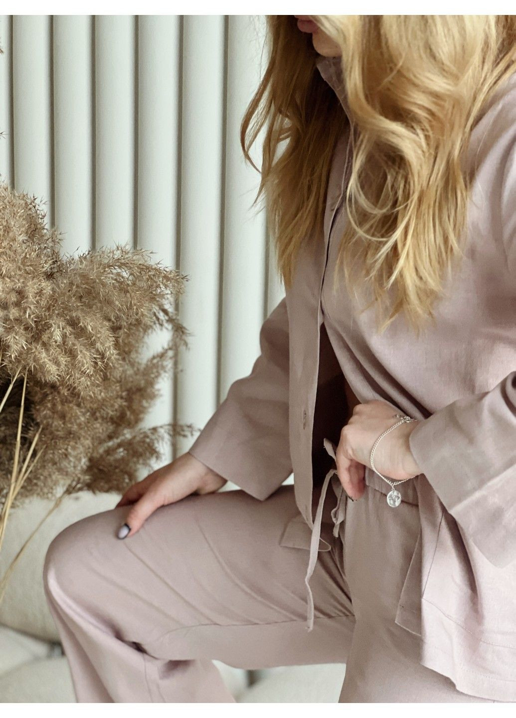 Розовая 3196 caroline брюки женские домашние Komilfo